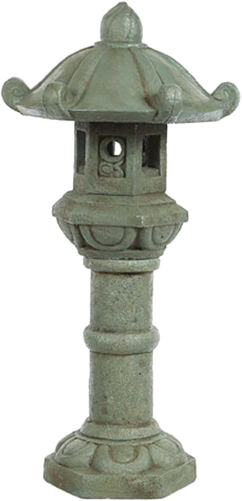 Solid Rock Stoneworks Mayumi Garden Lantern- 40" Tall- Cypress