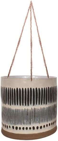 Hanging Ink Toby 6.5" Flower Pot, Multi Color