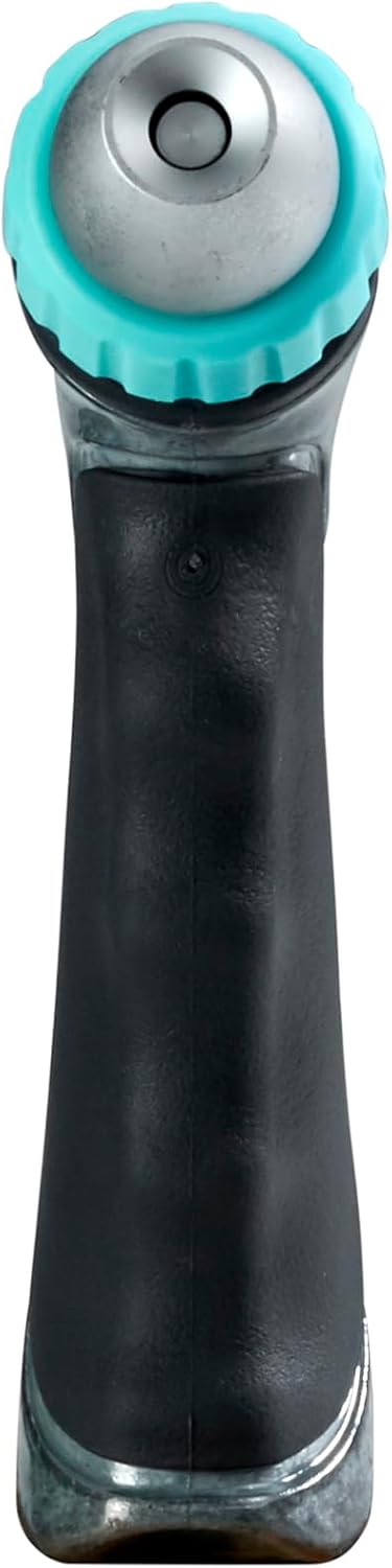 Heavy Duty Metal Adjustable Water Jet Hose Nozzle 500006 with Rear Trigger and Comfort Grip by New England Garden Tools for Cleaning, Watering Plants & Yards, Washing Cars & Pets