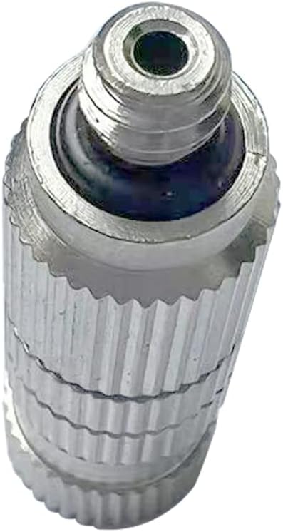 High Pressure Brass Nickel Plated Misting Nozzle for Outdoor Cooling Mist System, 0.2mm Ceramics Orifice, Anti-Drip Cleanable, 10pcs