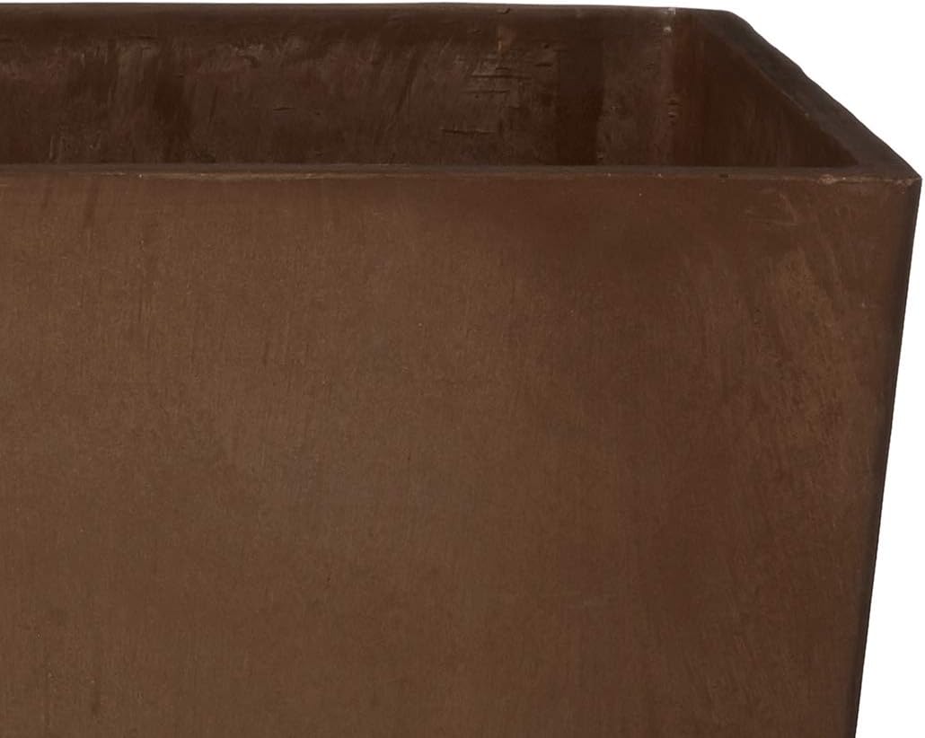 Arcadia Garden Products PSW UFH41C Contemporary Tall Square Planter, 16 by 16 by 32", Chocolate