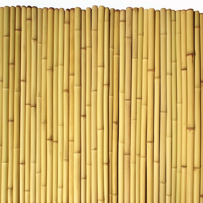 Bamboo Fence Roll, 6 Feet High x 8 Feet Long x 1 Inch Diameter