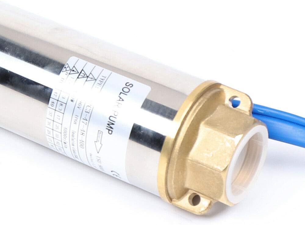 3 Inch Solar Water Pump Submersible Well Deep Bore Screw Well Garden Irrigation Kit with MPPT Controller (48V 400W)