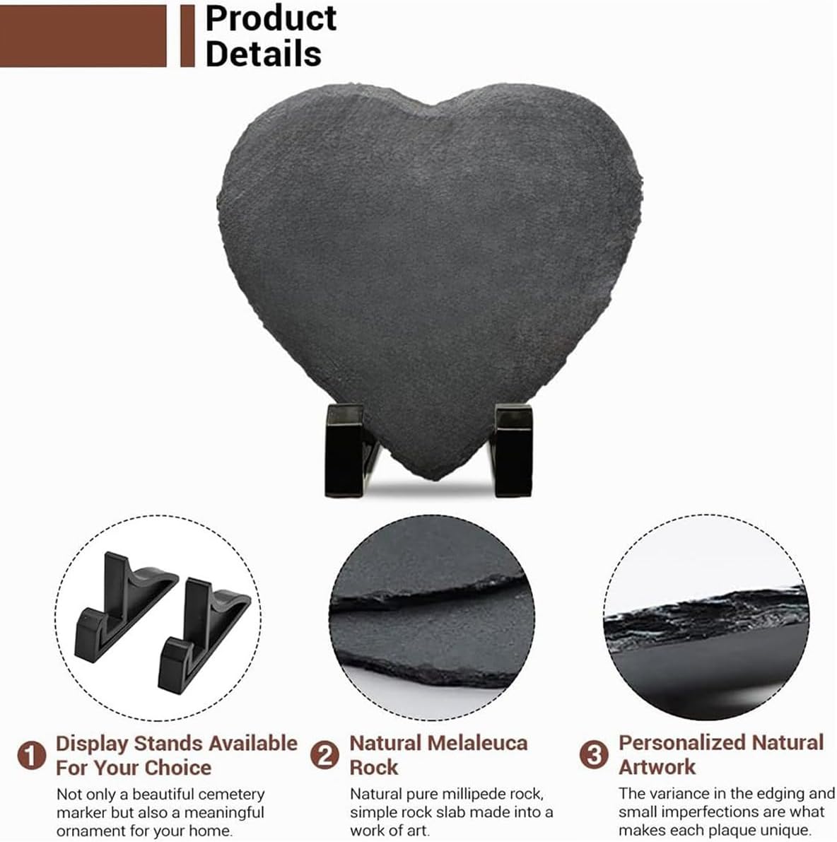 Personalized Picture Garden Stones Customized with Any Message and Pattern, Custom Heart Shaped Memorial Stones Welcome Stones 8x8 for Housewarming,Memorial Gifts and Special Day Gifts