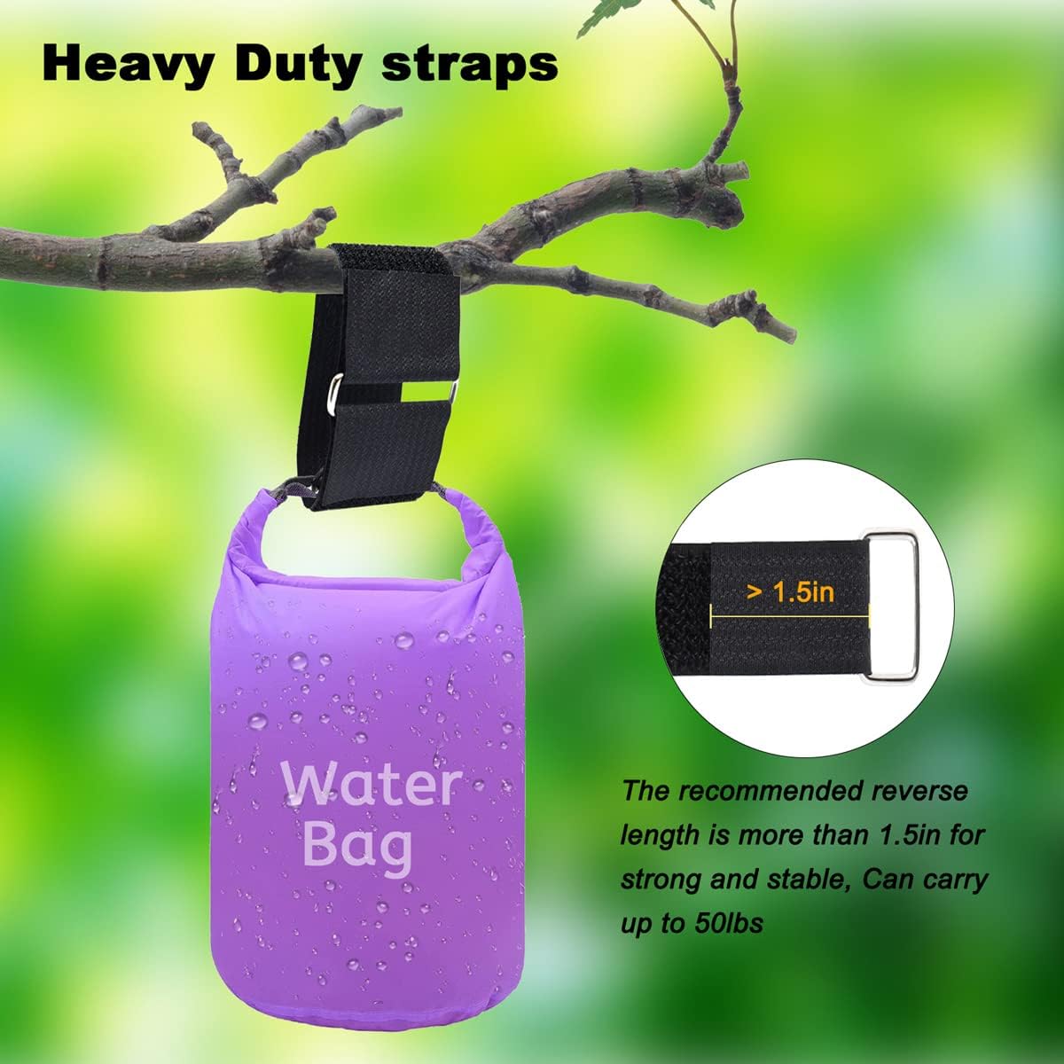 2" x32ft Reusable Cinch Strap with 20 Metal Buckles, Cut-to-Length Fastening Securing Straps, Adjustable Nylon Cable Straps and Cord Ties for Organizer or Storage, 2 inch Wide, Black