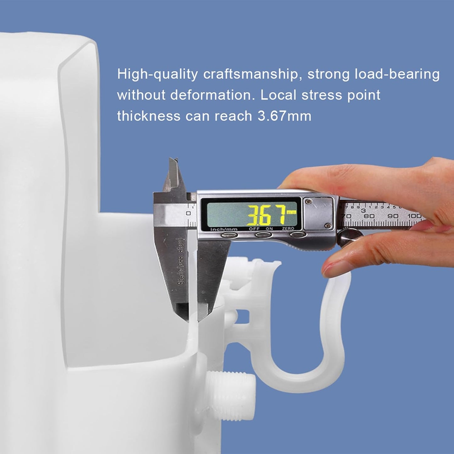 53 Gallon Water Storage Container with 3M Water Pipe, Portable Plastic Water Carrier Large Capacity Water Tank Thick Water Dispenser for Household Outdoor Camping RV Self-Driving(Size:80L/21.1Gallon)