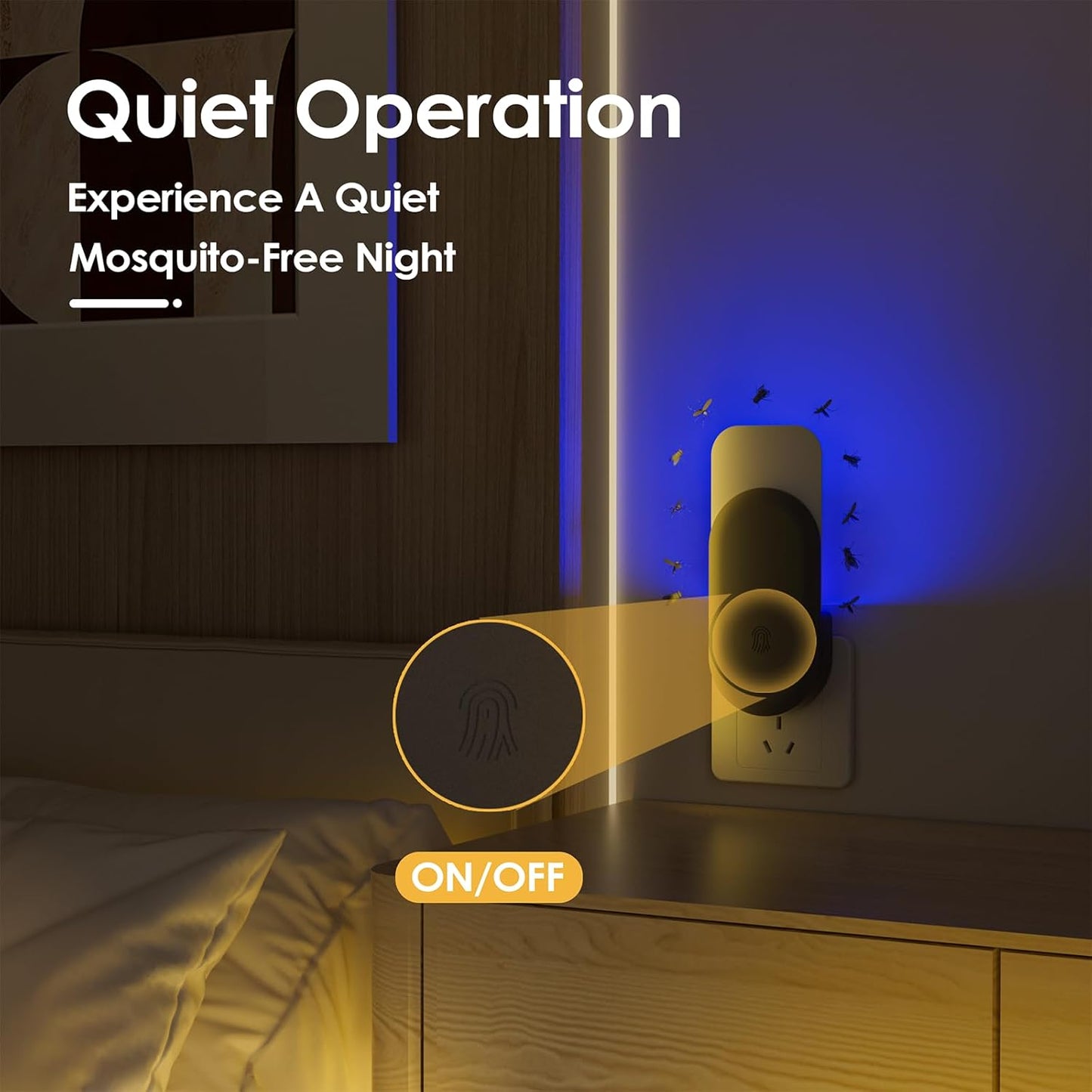 Flying Insect Trap, 2 in 1 Indoor Plug-in Fruit Fly Trap, 4 Trap Black and 24 Glue Cards, Fruit Fly Traps for Gnat, Moth, Mosquito, Suitable for Every Part of The Home