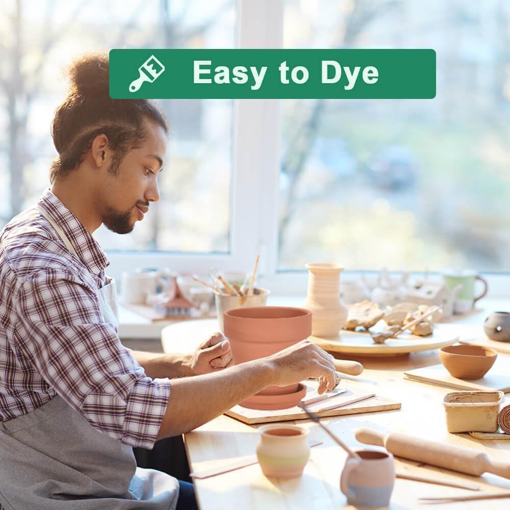 vensovo 6 Inch Terracotta & Clay Pots for Plant with Saucer - 4 Pack Medium Terra Cotta Planter with Drainage Hole, Flowerpot for Indoor Outdoor Plants, Crafts, Wedding Favor