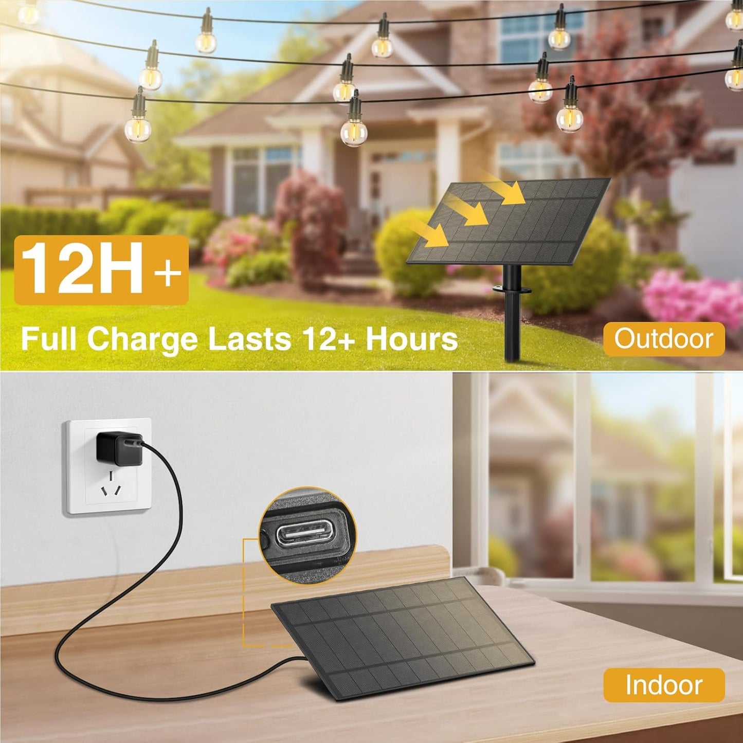 ZJOJO Solar Outdoor String Lights Waterproof, 100FT G40 Globe Patio Lights String Lights Solar Powered with 50 Edison Bulbs 2700K Shatterproof Hanging Lights for Porch Backyard Pergola Bistro