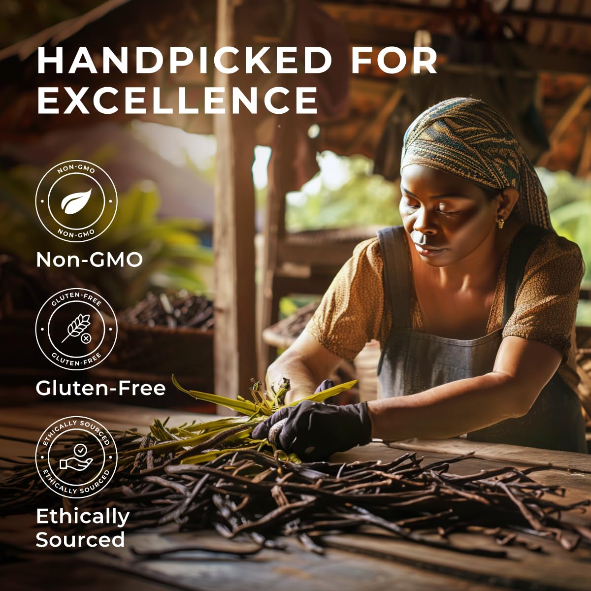 Gya Labs 50 Madagascar Vanilla Beans for Making Vanilla Extract, Baking - Grade A - 5-7 Inches (12 to 15 CM) long, Caviar Rich, Flavorful Fresh Pods