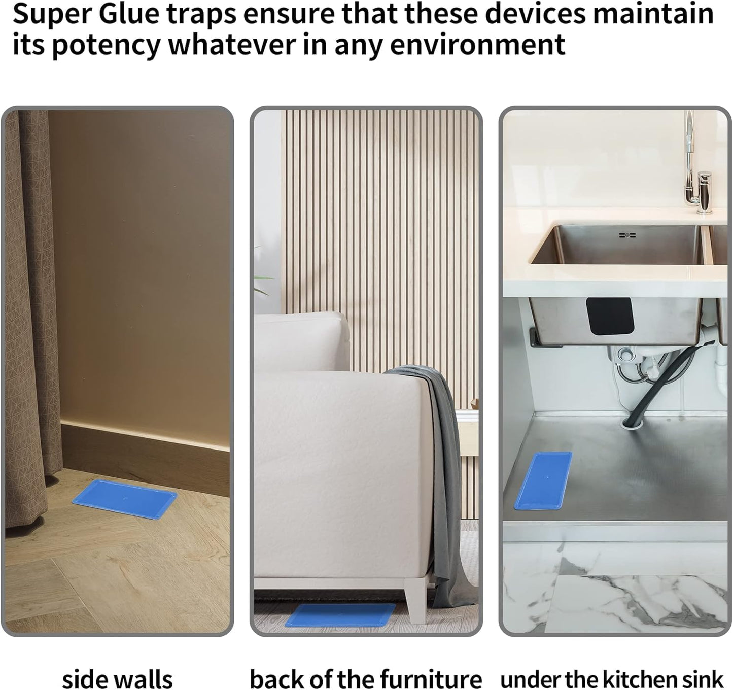 LULUCATCH Sticky Mouse Trap, 210 Pack Large Glue Traps, Pre-Baited Heavy Duty Non-Toxic Bulk Glue Boards Mouse Traps Indoor for Mice, Snakes, Rat, Insects, Cockroaches & Spiders, Pet Safe Easy to Use