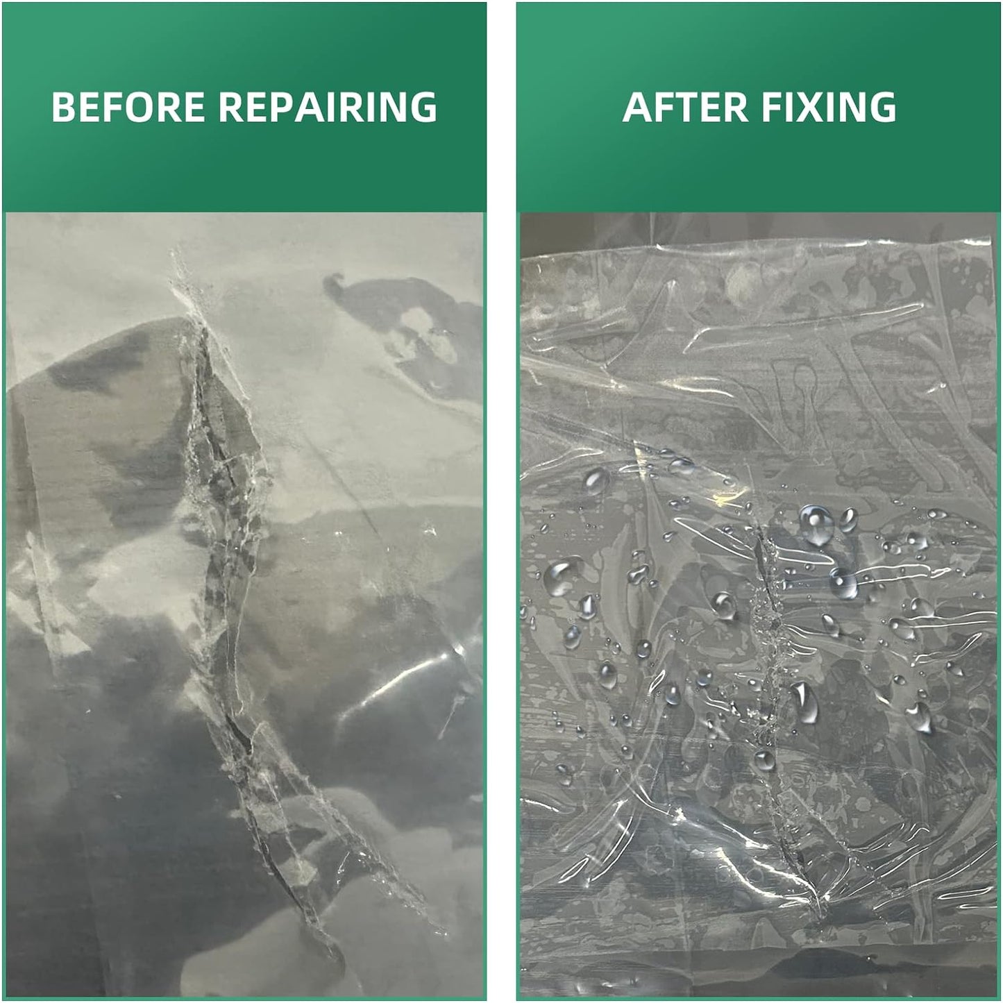 Greenhouse Repair Tape, 6.3 mil Thickness Greenhouse Plastic Tape, Clear UV Resistant Greenhouse Sheeting Coverings Film Tape(5inX213ft)