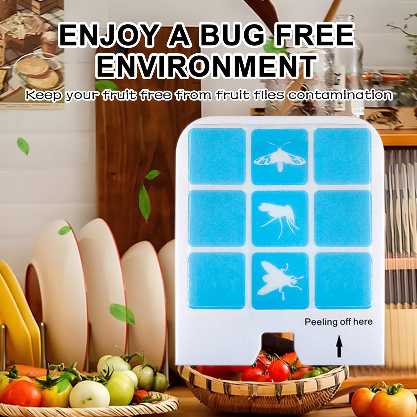 22 Pcs Refill Glue Cards Compatible with Safer Home SH502, SH503 Indoor Fly Trap and Dynatrapp DT3005W Plug-in Bug Light Trap
