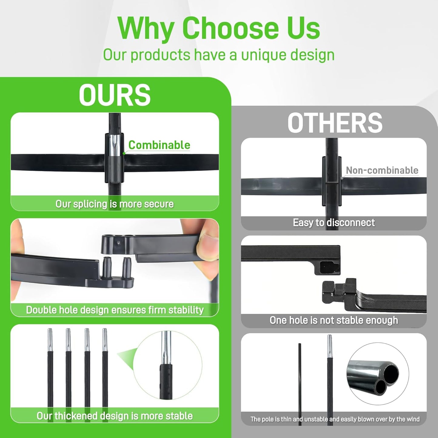 6ft Garden Obelisk Trellis for Climbing Plants-Rustproof Metal Pipe with Heavy Duty Plastic Coated, Garden Outdoor Indoor Potted Plant Support for Clematis Vine Jasmine Support (Black)