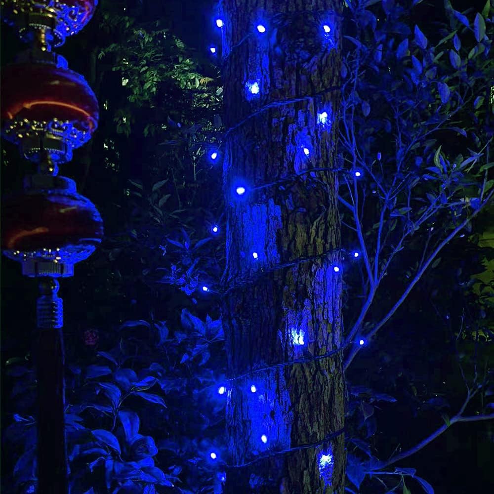 33ft 12V Low Voltage String Lights-Low Voltage Landscape Lights-Works with Landscape Lighting Systems -for Indoor Outdoor Xmas Tree Wedding Party Decoration(Blue)