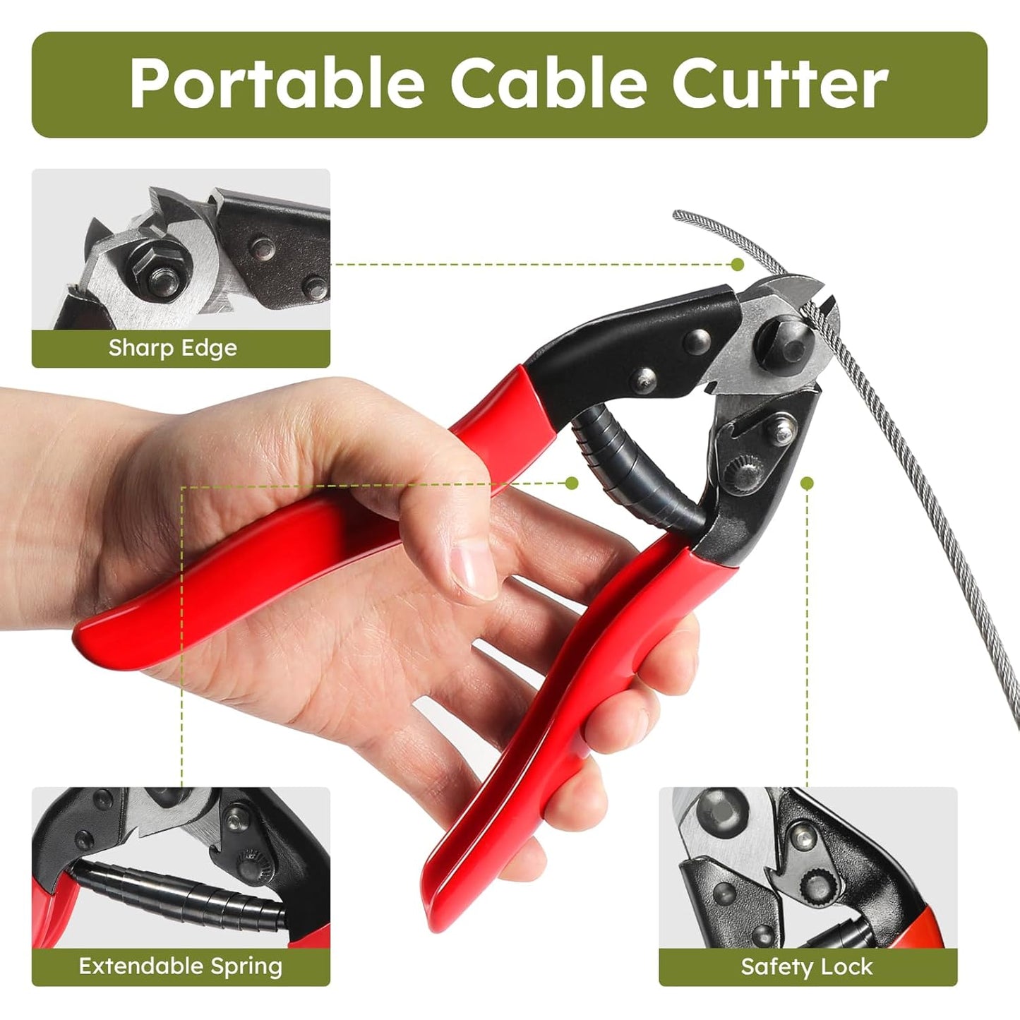 300FT 1/8" T316 Stainless Steel Cable, Wire Rope Aircraft Cable for Deck Cable Fence Railing Kit, and DIY Balustrades, 7x7 Strands Construction, Comes with a Cutter