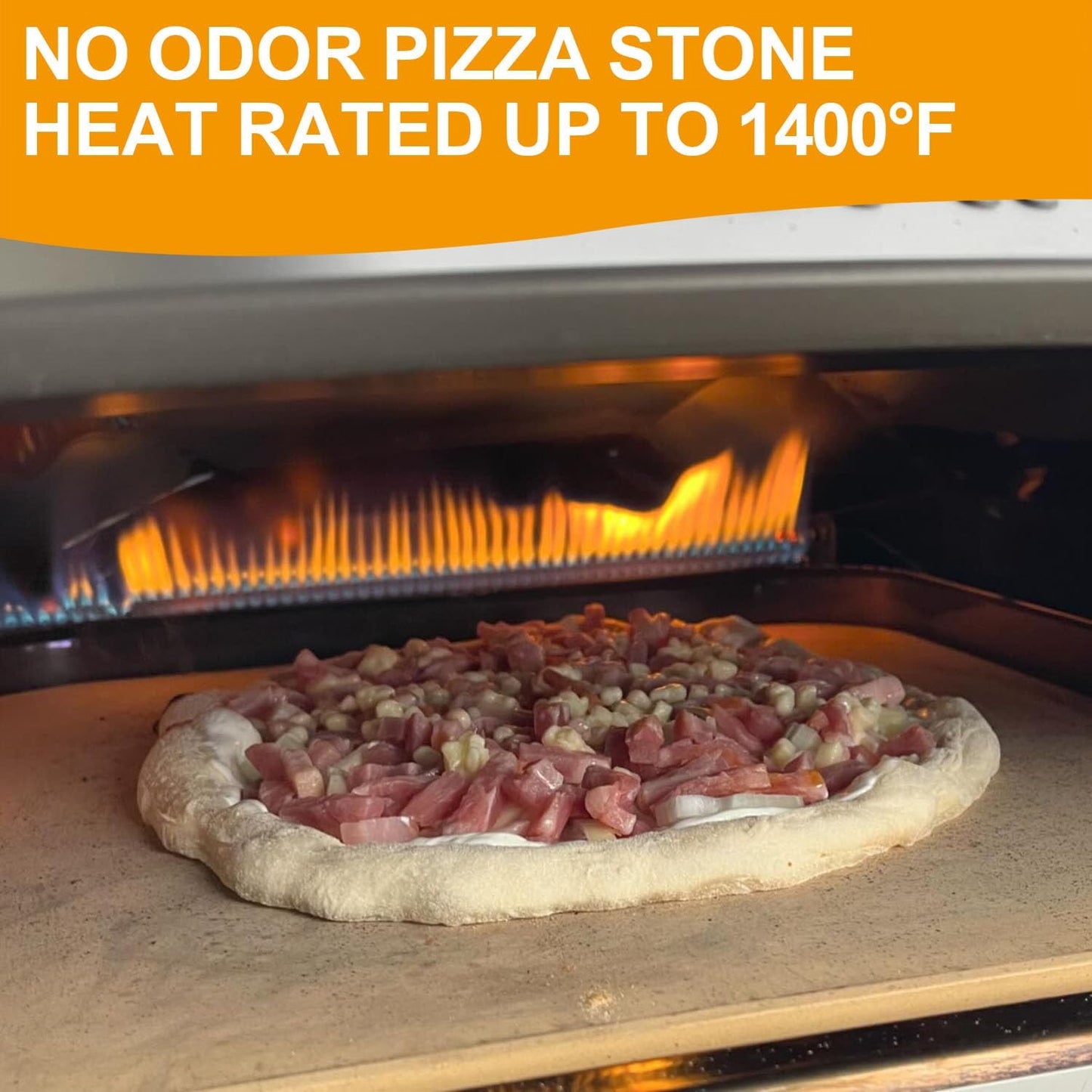 Cordierite Stone Baking Board Replacement for Ooni Koda 16 Gas Pizza Oven, Pizza Stone for Ooni Pizza Oven, Pizza Baking Board Replacement for Ooni Koda 16, Ceramic Baking Stone Accessories