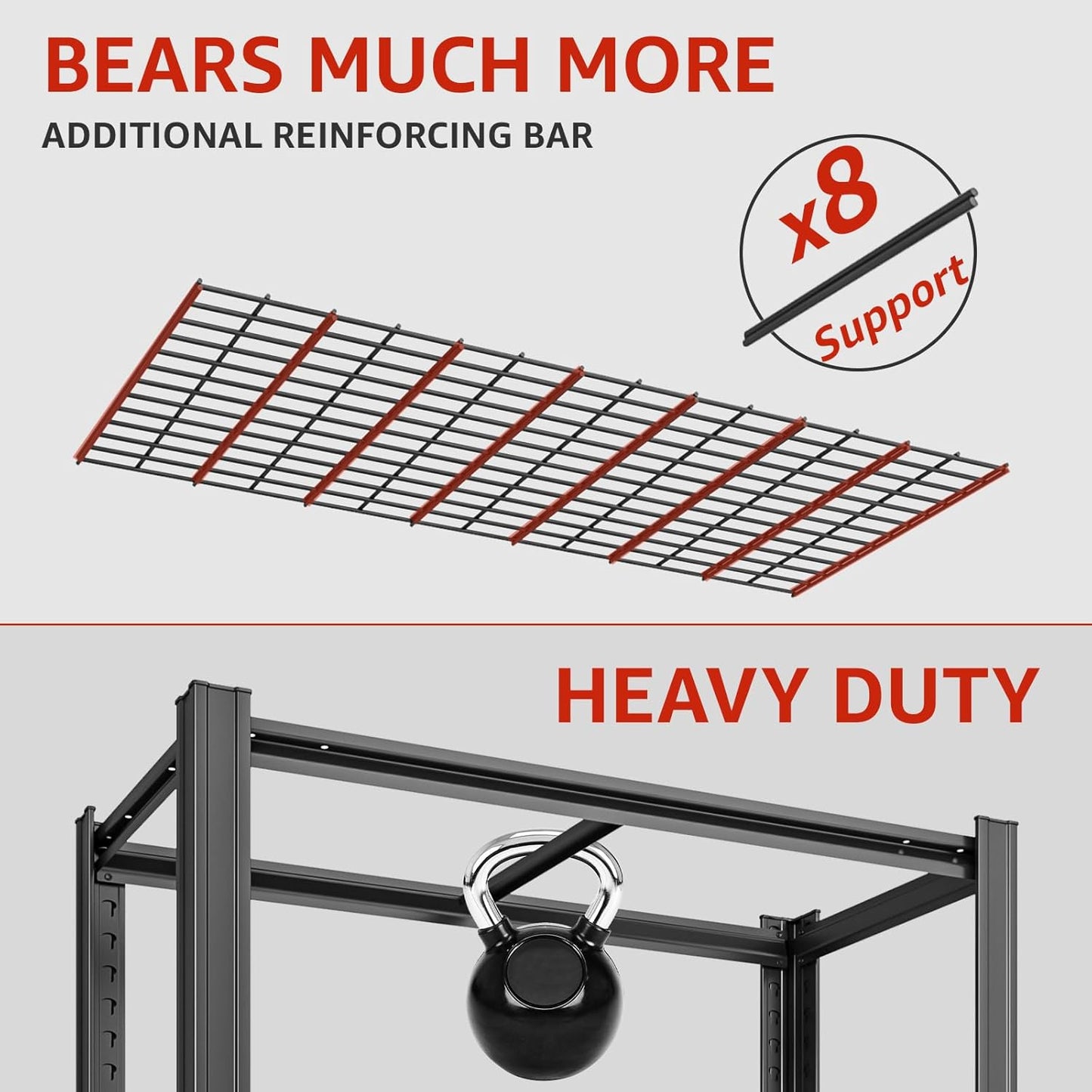 5 Tier Metal Shelving Unit 84" H x 48" W x 24" D, 3000LBS Adjustable Garage Shelves, Heavy Duty Storage Shelves for Warehouse, Basement, Kitchen, Pantry, Living Room, Black