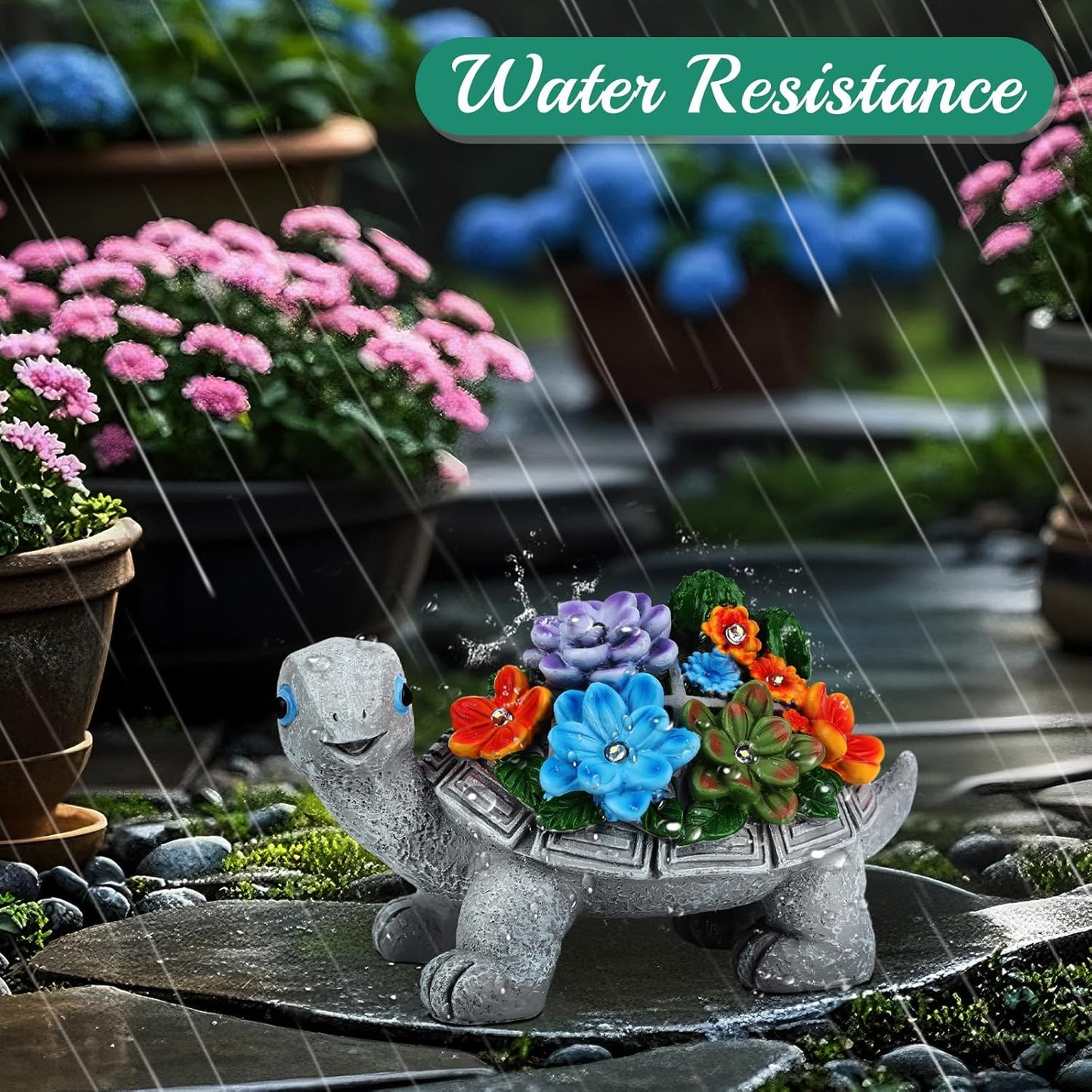 Linkax Christmas Gifts for Women Mom Grandma, Birthday White Elephant Gifts for Adults Her Sister,Turtle Statue Solar Lights Outdoor Garden Decor for Outside Yard Patio, House Warming Gift New Home