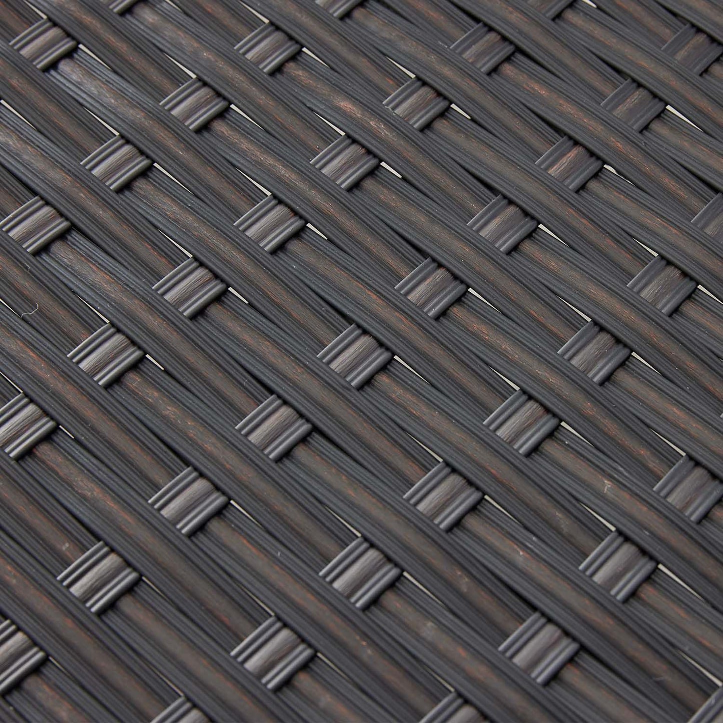 46" Patio Rattan Backless Bench, All-Weather Outdoor Bench for Garden Backyard, Porch, or Lawn