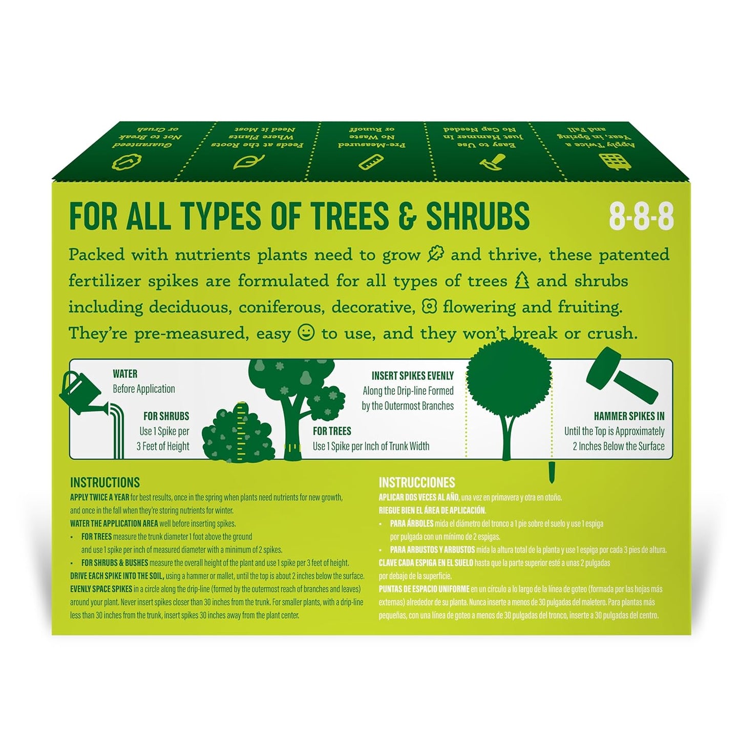 Tree & Shrub Fertilizer Spikes (24 Spikes - 6.0 Lbs)