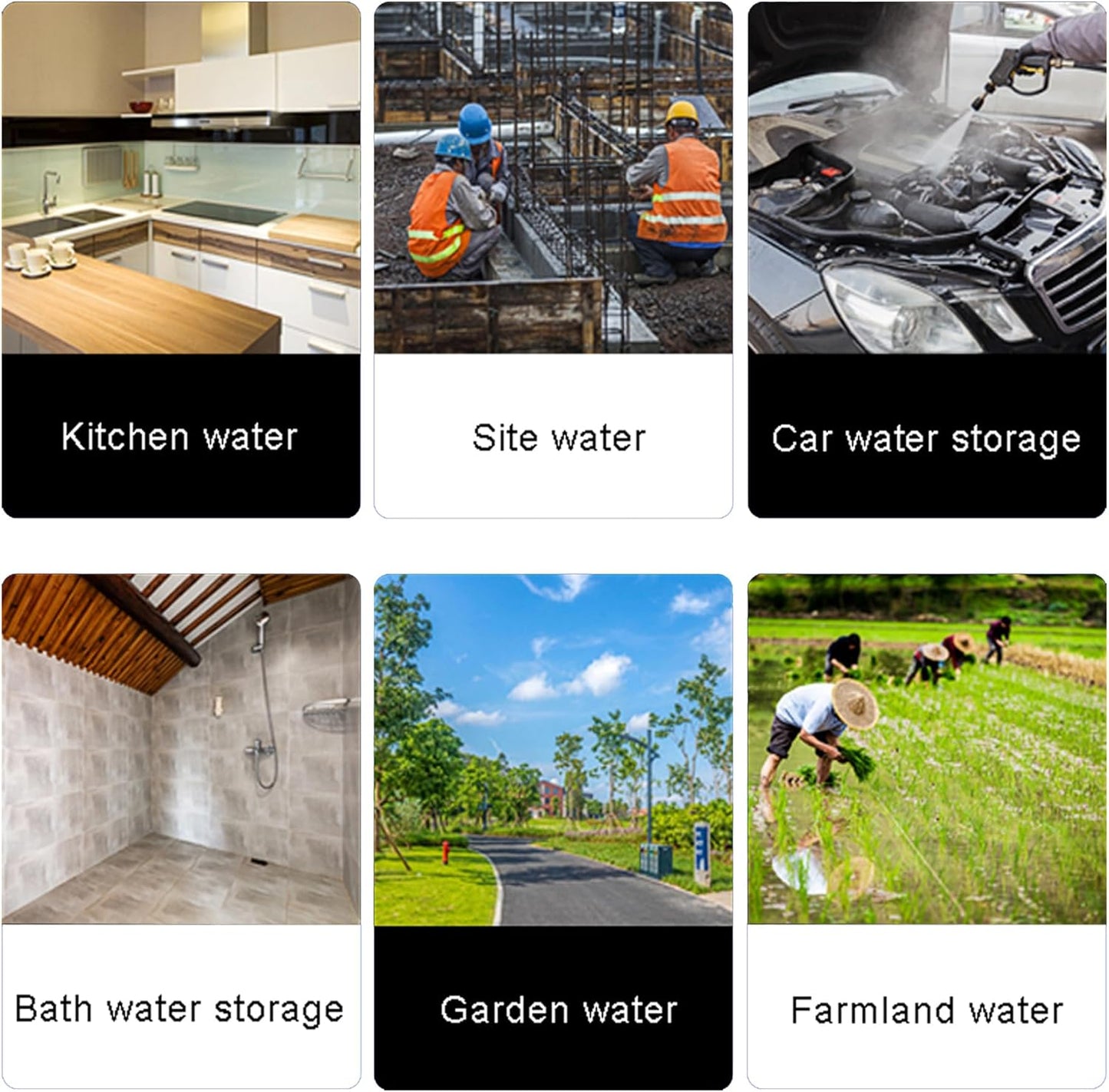 53 Gallon Water Storage Container with 3M Water Pipe, Portable Plastic Water Carrier Large Capacity Water Tank Thick Water Dispenser for Household Outdoor Camping RV Self-Driving(Size:200L/52.8Gallon)