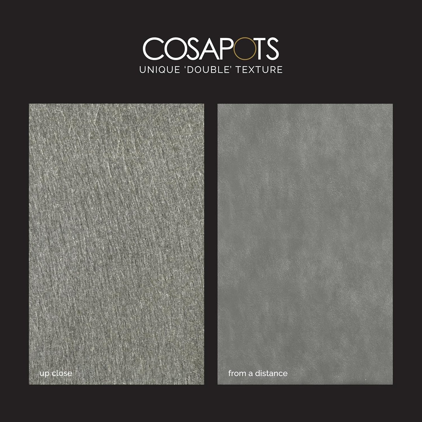 Mondo Large Planter – Grey Stone Finish – Fiberglass Indoor/Outdoor and Weather-Resistant Round Planter (19.7" D x 19.1" H Exterior, 18.5" D x 18.5" H Interior)