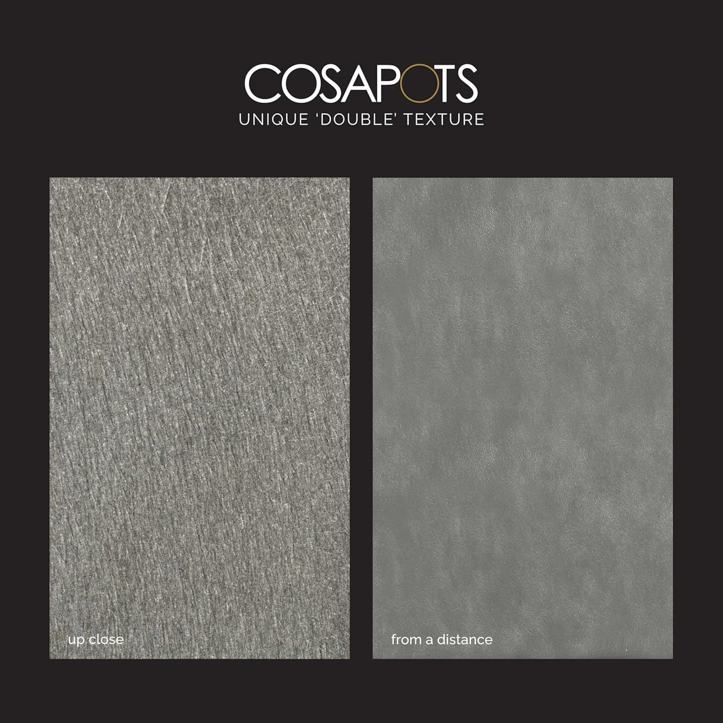 Lofto Tall Planter – Grey Stone Finish – Fiberglass Indoor/Outdoor and Weather-Resistant Large Planter (14.6" D x 30.5" H Exterior, 13.4" D x 30.3" H Interior)