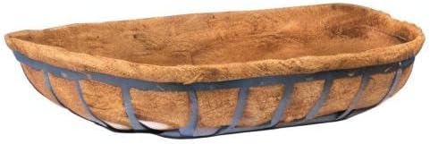 2pcs Trough Coco Liner 30 inch Wall Planter Replaceable Coco Liner for Window Box, Fence Flower Baskets-