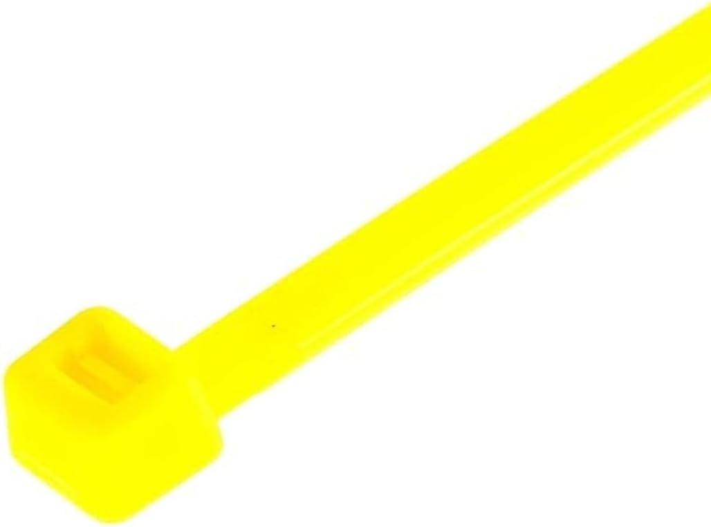 GTSE 4 Inch Yellow Zip Ties, 100 Pack, 18lb Strength, UV Resistant Nylon Small Cable Ties, Self-Locking 4" Tie Wraps