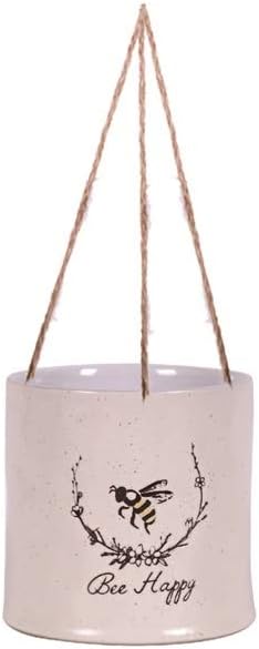 Hanging Bee Garden 5" Flower Pot, Multi Color
