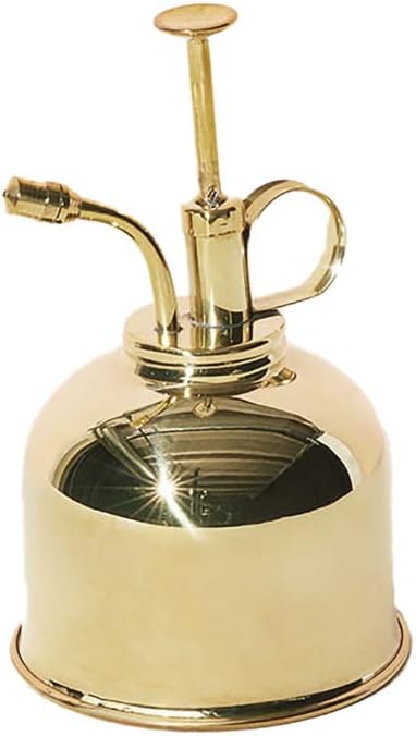 Modern Sprout Plant Mister, 8 oz Indoor Watering Can, Aesthetic Plant Sprayer & Water Mister Spray Bottle, Garden Watering Can for Seed Starting, Vintage-Inspired Gift for Green Lovers - Brass