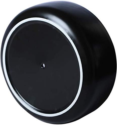 SQOWL 8 Inch Modern Round Flower Pot Black Ceramic Cactus Succulent Planter Pot with Removable Saucer