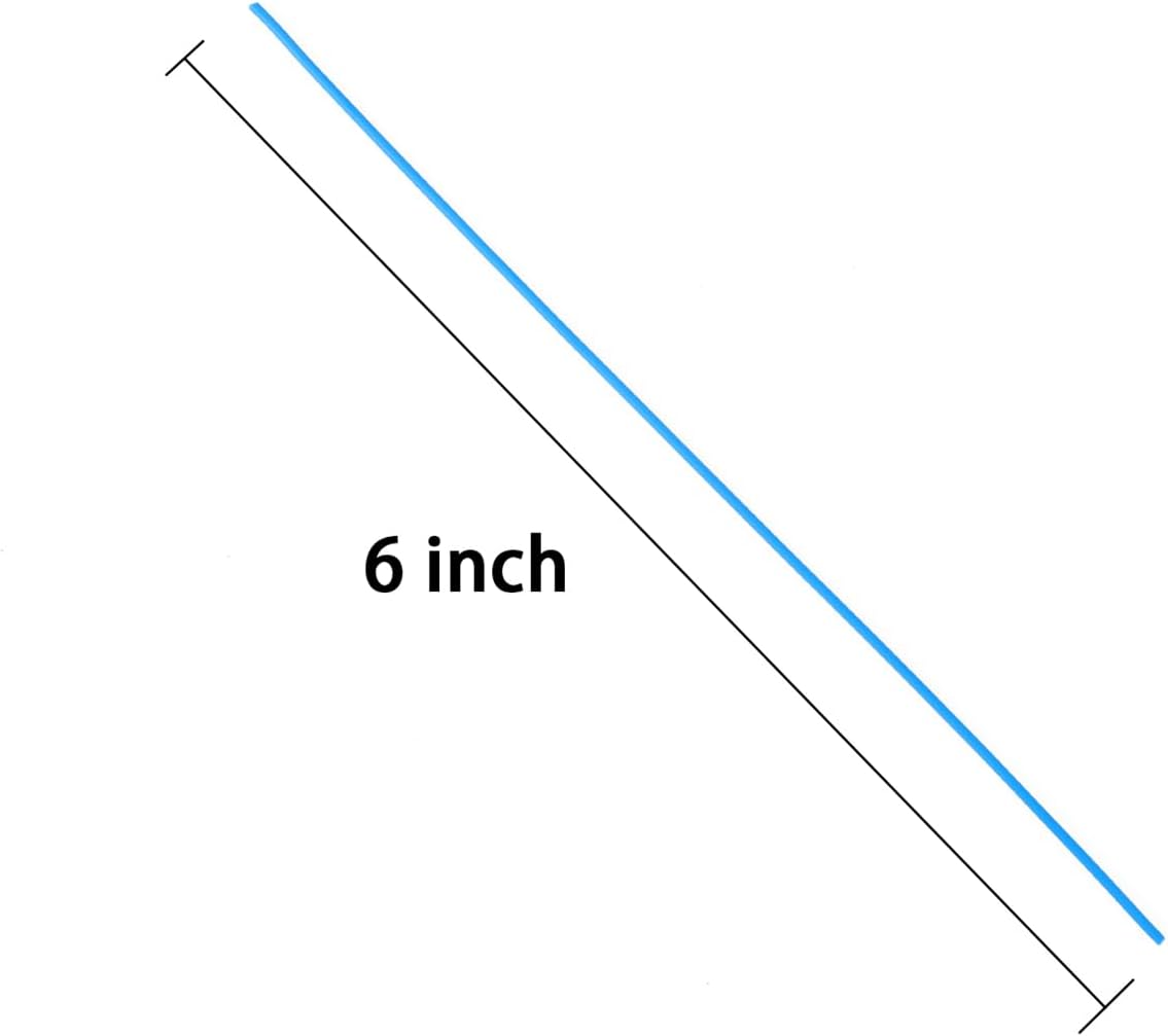 200 Pcs 6 inch Garden Twist Tie, Round Plastic Twist Ties for Plants, Vines and Wrapping Cords or Christmas Tree Gardening Plants Growth and Care, Office Home Cable Organization (Blue)