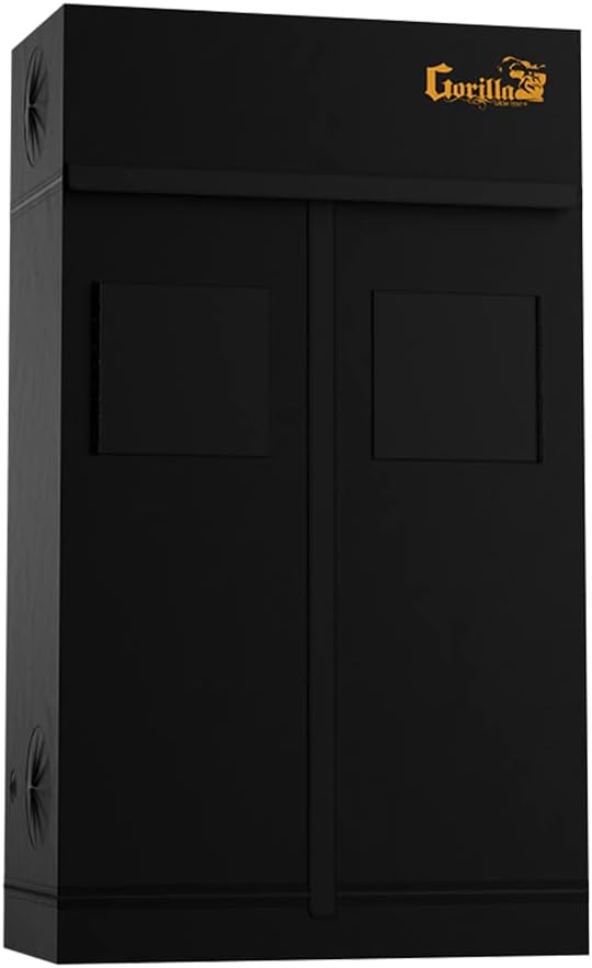 Gorilla Grow Tent Pro 2 x 4 x 6'11 to 7'11 w/Included Extension Kit - Tallest Premium Indoor Grow Tent, Thickest & Most Durable Gorilla Canvas, Strongest w/ 300lb Hang Capacity, Hydroponic Grow Box