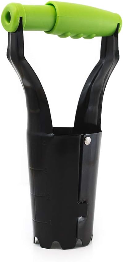 Flower Bulb Planter Tool - Automatic Soil Release, Depth Marker, Makes Planting Bulbs Easy - Perfect for Planting Tulip, Daffodil, Lily & Dahlia Flower Bulbs