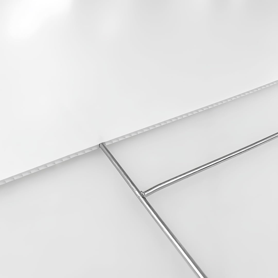 25 Pack Heavy Duty Metal H-Stakes H Frame Wire Stakes, 17'' x 7'' Yard Sign Stake for 4mm Corrugated Signs