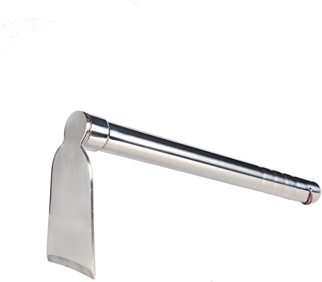 Stainless Steel Garden Hoe 15-inch Length Lightweight Weather Resistant Metal Hand Tool for Weeding Seeding Turning Soil
