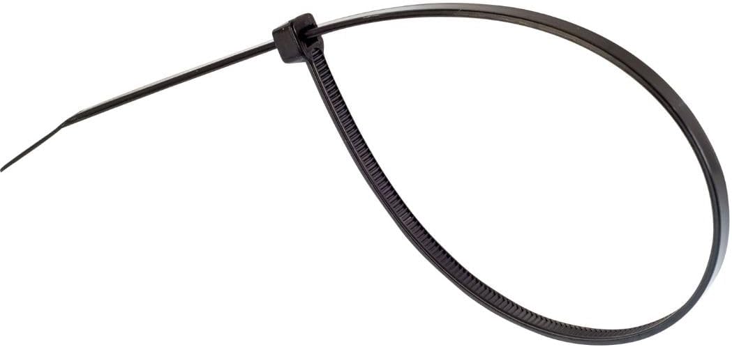 GTSE 14 Inch Black Zip Ties, 100 Pack, 40lb Strength, UV Resistant Long Nylon Cable Ties, Self-Locking 14" Tie Wraps
