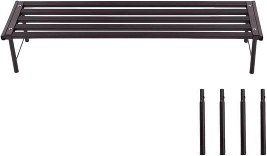 Metal Plant Stand, Rust-proof Aluminum Flower Pot Stand, Plants Display Stands Decoration Racks for Living Room Balconies and Gardens (90 Ebony)