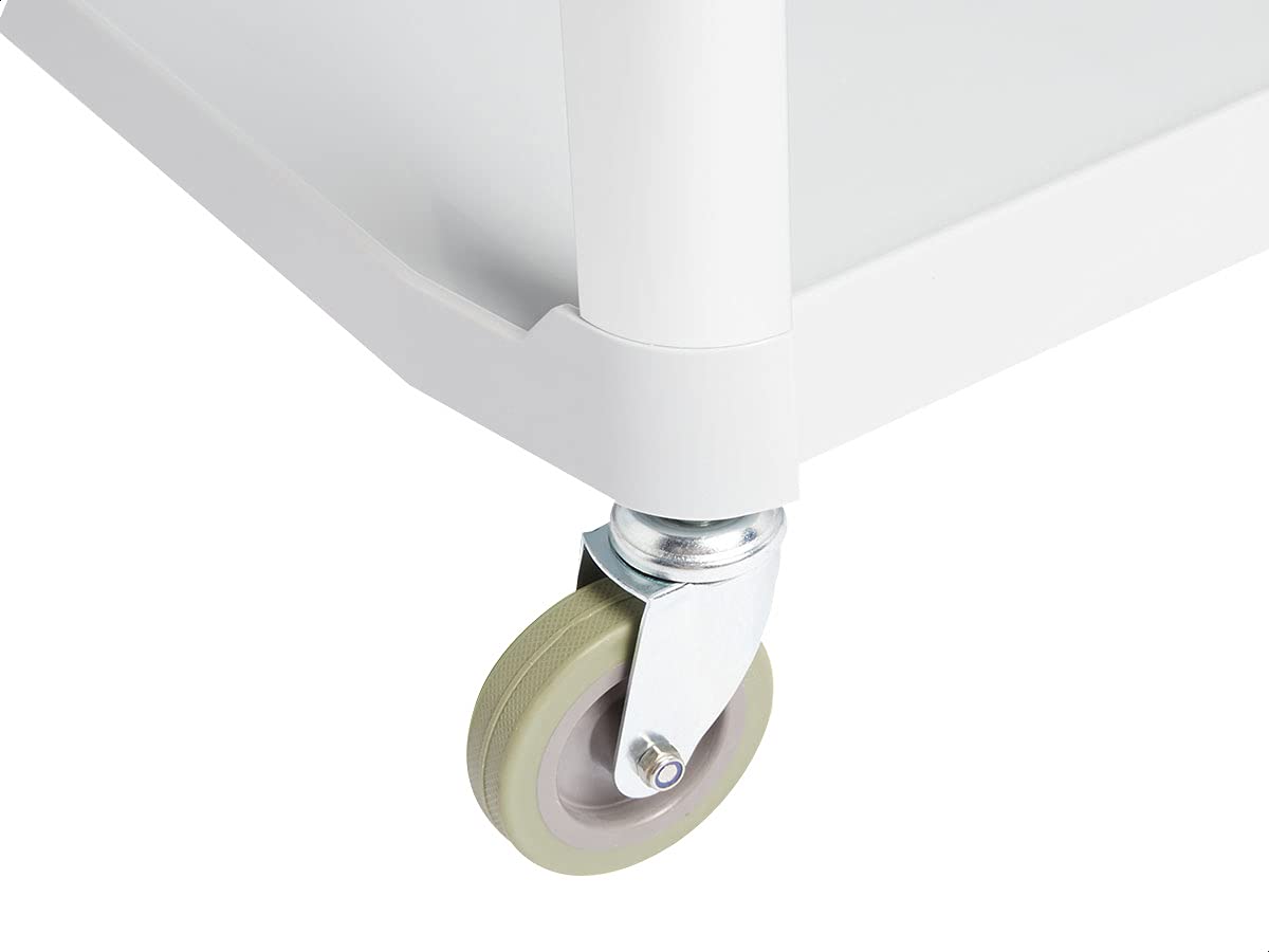 Amazon Basics 3 Shelves Utility Cart with 400 lbs Loading Capacity, Smooth move, Gray (Previously AmazonCommercial brand)