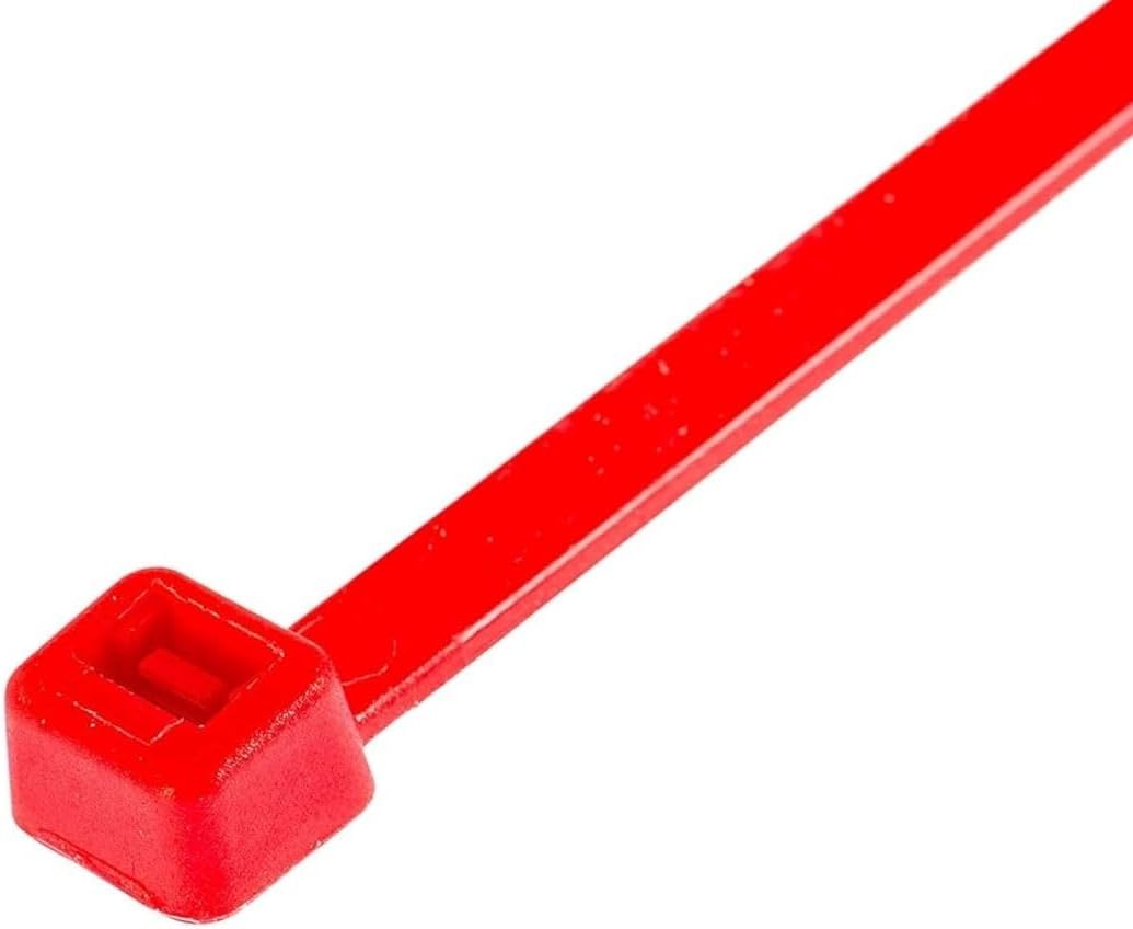 GTSE 4 Inch Red Zip Ties, 100 Pack, 18lb Strength, UV Resistant Nylon Small Cable Ties, Self-Locking 4" Tie Wraps