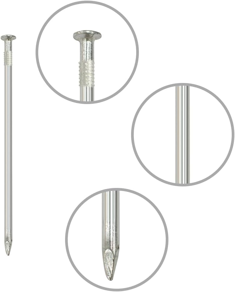 Landscape Staples 75 PCS Metal Heavy Duty Garden Stakes Artificial Turf Stakes for Paver Edging Weed Barrier Fabric Holding Fence Rust Proof Sod Pins Stakes and Carpentry Tent 6 Inch Silver