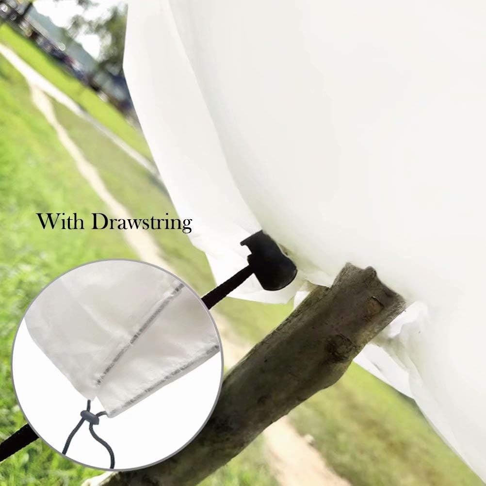 Agfabric Plant Cover Freeze Protection 0.95oz 144"x96" Tree Jacket,Rectangle Shrub Cover for Season Extension&Frost Protection,White