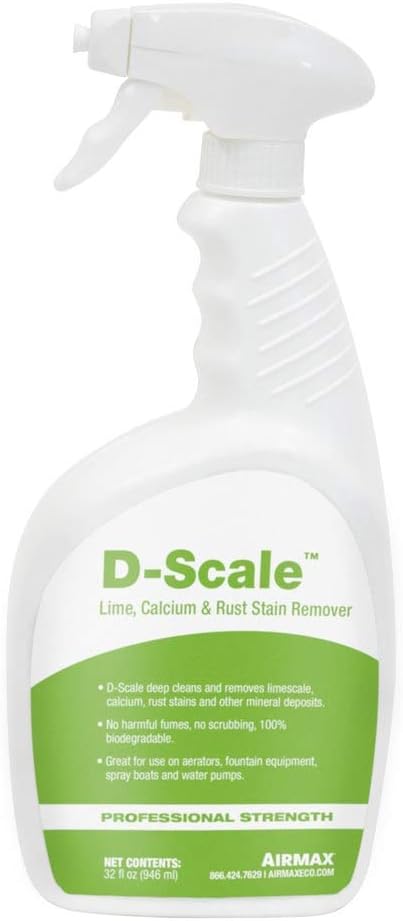 Airmax D-Scale Fountain and Aeration Cleaner, 32 ounce Spray Bottle