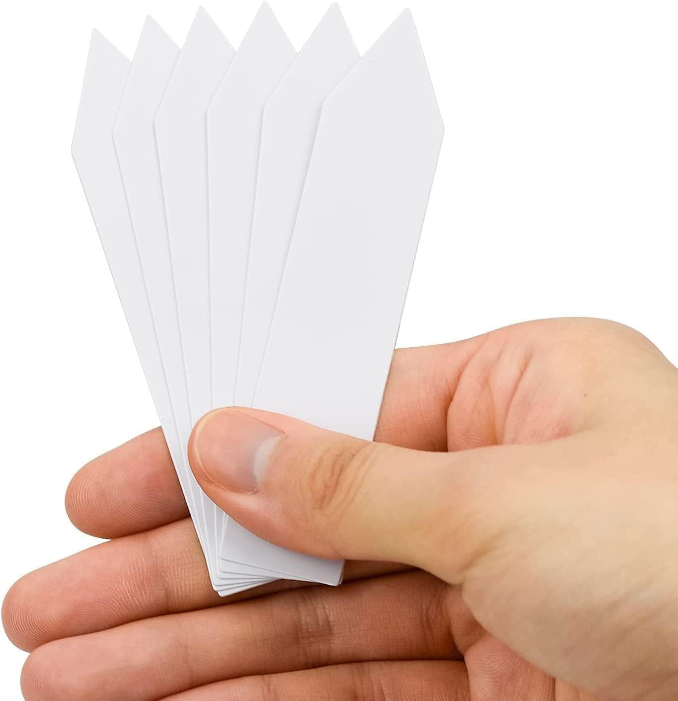 4 Inch Plastic Plant Labels for Seedlings, Flexible Waterproof Plant Tags, Vegetable Gardening Stake Tags for Potted Plants and Outdoor Garden, White, 10,000 Pcs