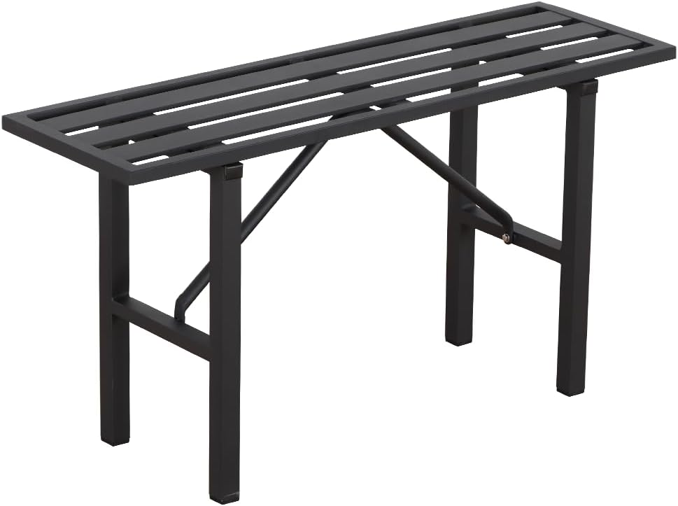 Plant Stand - Indoor/Outdoor Extra-Sturdy Aluminum Plant Stand with 300 LBS Capacity, L37.8 x W11.4 x H19.7 inch – Ideal for Patios, Gardens, Living Room Decoration