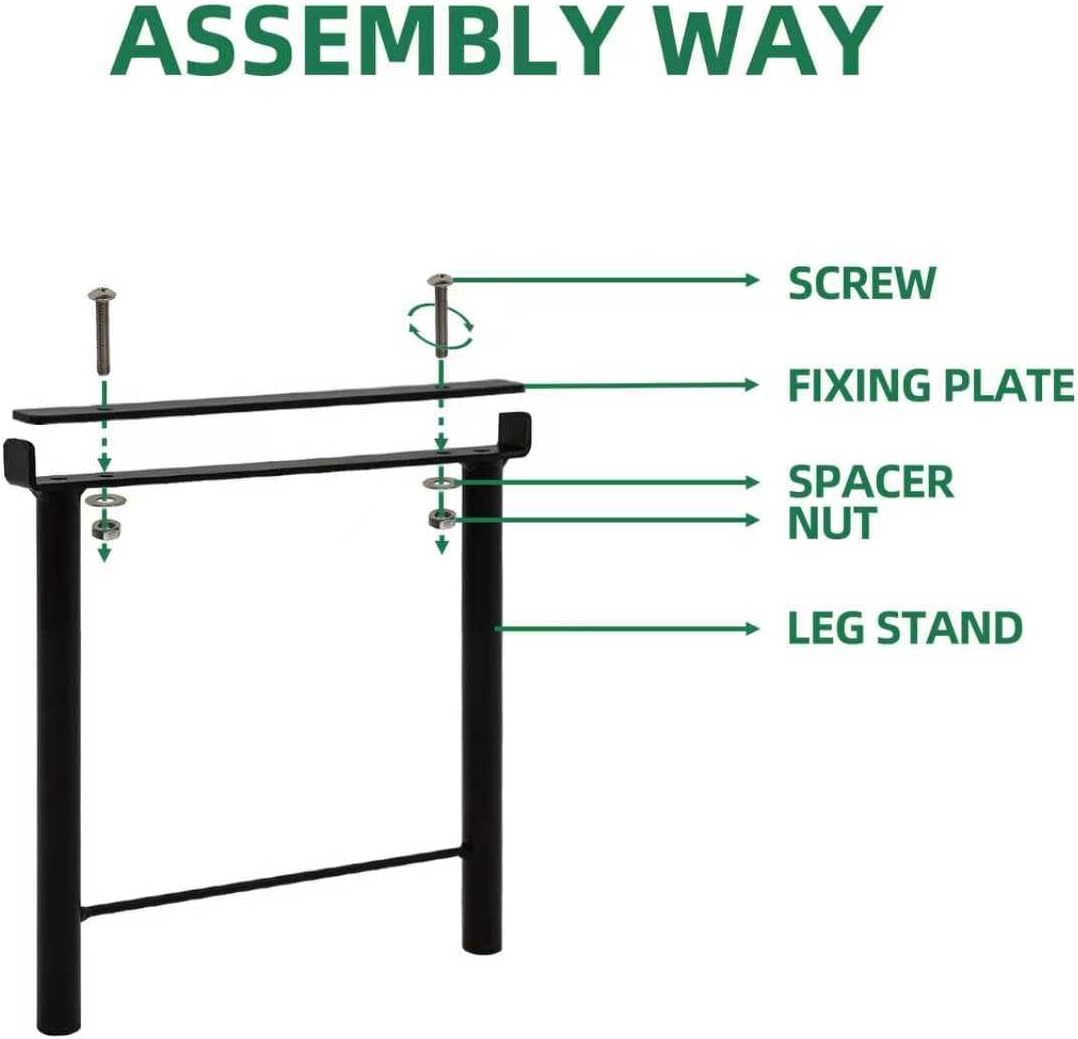 2PC Extra leg extensions, Replacement Parts for Metal Plant Stand (Short Leg Replacement Part Ebony)