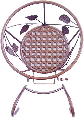 Hanging Railing Planter Flower Pot Holder Baskets Iron Art Hanging Baskets Flower Pot Holder Hanger Potted Plants Rack Plant Iron Racks Over The Rail Fence for Patio Balcony Porch