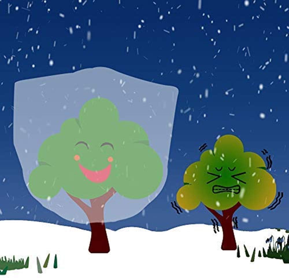 Agfabric Warm Worth Frost Blanket 0.9oz 84"x72" Shrub Jacket,Rectangle Plant Cover for Frost Protection,White,2 Pack